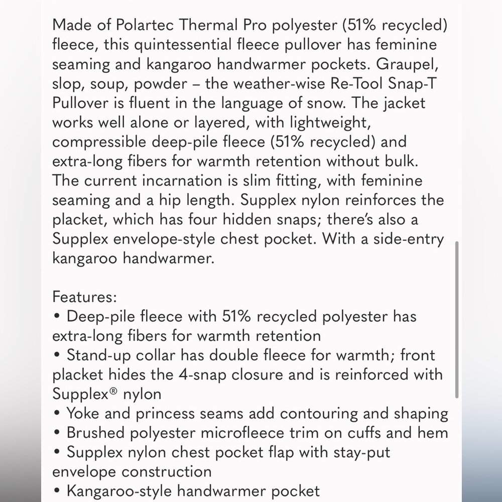 Patagonia Women’s Retool Snap-T Fleece X-Small Grey Teal - Picture 3 of 13